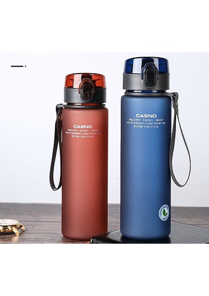 Siyah 560ML 400/560ML Taşınabilir Spor Su Şişesi Bpa Ücretsiz Sızdırmaz Spor Salonu Şişe Içecek Kupaları (Yurt Dışından)