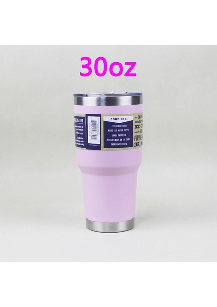 30OZ Buzlu Pembe 3 Logo Paslanmaz Çelik Bardak Çift Duvar Su Termal Termos Kahve Kupa Yetys Şişeler Termoslar 30OZ 20OZ Bardak Su Şişesi (Yurt Dışından)