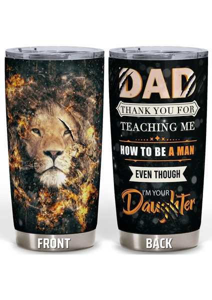 Stil 9 20OZ Aslan Vahşi Hayvanlar Desen Tumbler Kapaklı Bardak, Paslanmaz Çelik Çift Duvar Vakum Termos Yalıtımlı Seyahat Kahve Kupa (Yurt Dışından) indirimleri