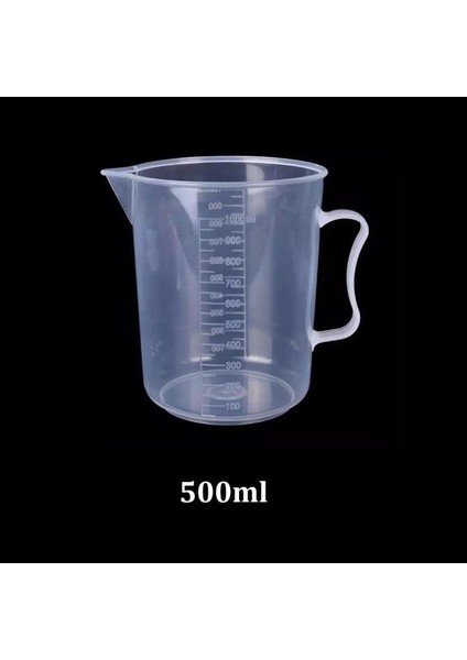 500ML 1 Adet 20ML / 30ML /50ML /250ML /500ML/1000ML Şeffaf Plastik Dereceli Ölçüm Kabı Pişirme Kabı Sıvı Ölçüsü Jugcup Konteyner (Yurt Dışından)