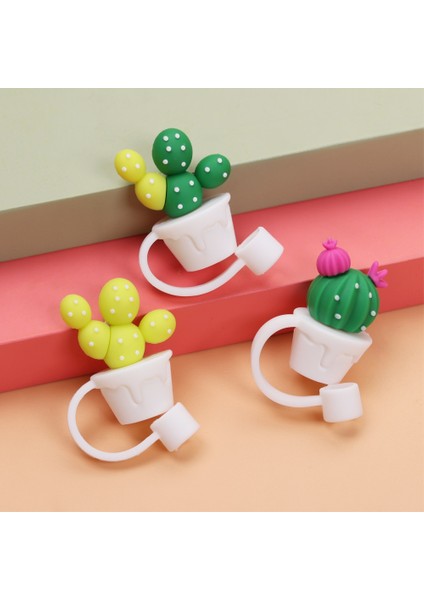 Stil 7 2021 Yeniden Kullanılabilir Karikatür Sıçramaya Dayanıklı Fişler Ipuçları Kapak Içme Bardağı Toz Kapağı Yaratıcı Silikon Saman Fiş Cam Bardak Aksesuarları (Yurt Dışından) fırsatları