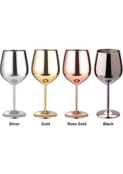 Siyah 500 ml Pürüzsüz Şampanya Kokteyli Açık Havuz Kolay Temizlenen Şarap Gözlük Hediye Otel Barware Yıldönümü Mutfak Paslanmaz Çelik (Yurt Dışından) modelleri