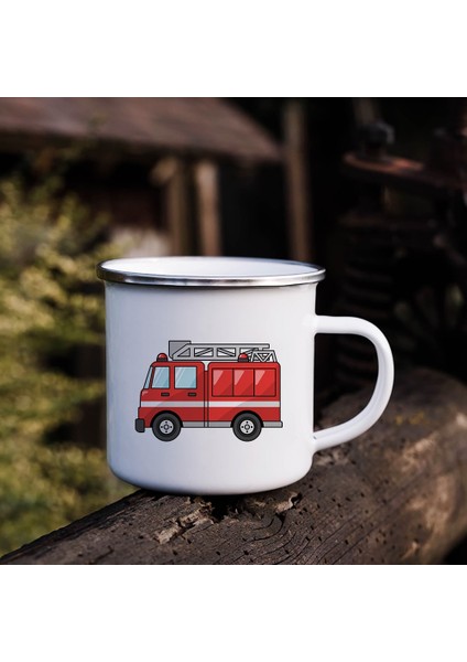 XH047-A015 360 ml Büyük Kardeş Küçük Kardeş Dinozor Baskı Emaye Bardak Tumbler Karikatür Araba Saplı Kardeş Kupa Ev Partisi Bira Içecek Kupalar (Yurt Dışından) indirimleri
