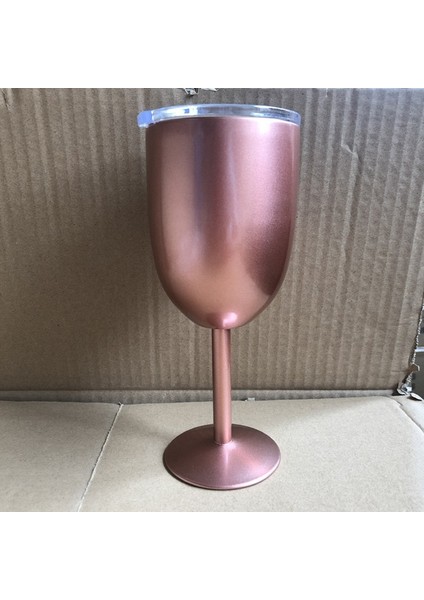 J 10OZ 10OZ Kadeh Bardak Mühür Kapaklı Paslanmaz Çelik Şampanya Bardağı Çift Katmanlı Kokteyl Kupa Merry Christmas (Yurt Dışından)