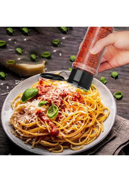 Yeşil Baharat Kavanoz Plastik Tuz Biber Baharat Kavanoz Mutfak Saklama Kabı Barbekü Çeşni Şişesi Elek Kapaklı Baharat Aracı (Yurt Dışından)
