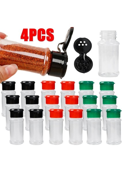 Yeşil (1 Adet) Kavanozlar Baharatlar Için Taşınabilir Baharat Çalkalayıcı Şişeler Plastik Tuz ve Biber Çalkalayıcı Barbekü Çeşni Konteyner Mutfak Gadget (Yurt Dışından)