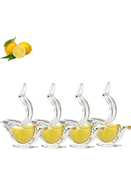 4 Adet 4 Adet Kuş Limon Sıkacağı, Limon Sıkacağı Ergonomik Tasarım, Manuel Limon Sıkma, Akrilik Şeffaf Meyve Sıkacağı Taşınabilir El Kireci (Yurt Dışından)