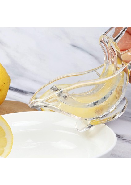 4 Adet 4 Adet Kuş Limon Sıkacağı, Limon Sıkacağı Ergonomik Tasarım, Manuel Limon Sıkma, Akrilik Şeffaf Meyve Sıkacağı Taşınabilir El Kireci (Yurt Dışından)