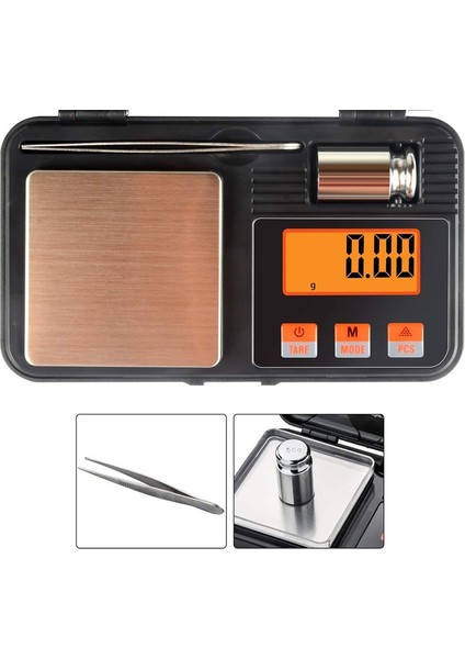 200G-0.01 200G 0.01G Elektronik Dijital Terazi Mini Ölçek Hassas Profesyonel Cep Ölçeği Miligram Kalibrasyon Taşınabilir Ağırlıklar (Yurt Dışından) fiyatları