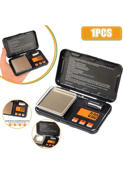 200G-0.01 200G 0.01G Elektronik Dijital Terazi Mini Ölçek Hassas Profesyonel Cep Ölçeği Miligram Kalibrasyon Taşınabilir Ağırlıklar (Yurt Dışından) modelleri