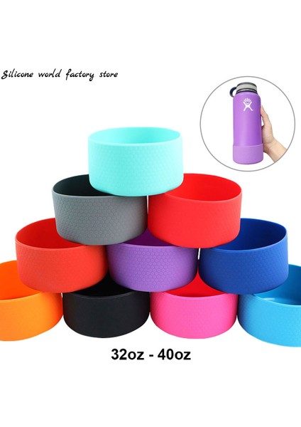 Kırmızı 32-40OZ 9cm Şişe Kapağı Fincan Isı Yalıtımı Alt Kapak 90MM Kaymaz Şişe Kılıfı Silikon Taban Spor Kupası Kapağı (Yurt Dışından) fiyatları