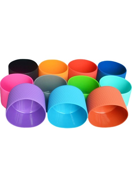 Kırmızı 32-40OZ 9cm Şişe Kapağı Fincan Isı Yalıtımı Alt Kapak 90MM Kaymaz Şişe Kılıfı Silikon Taban Spor Kupası Kapağı (Yurt Dışından) fırsatları