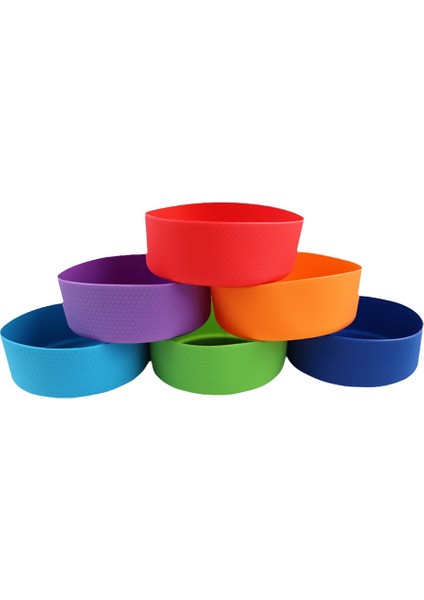 Kırmızı 32-40OZ 9cm Şişe Kapağı Fincan Isı Yalıtımı Alt Kapak 90MM Kaymaz Şişe Kılıfı Silikon Taban Spor Kupası Kapağı (Yurt Dışından) indirimleri