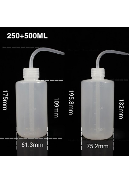 150 500 ml 1/2/4 Adet Sıkmak Uzun Kavisli Et Şeffaf Su Şişesi Sıvı Konteyner Sprey Çiçek Saksı Sulama Araçları Yeniden Kullanılabilir (Yurt Dışından)