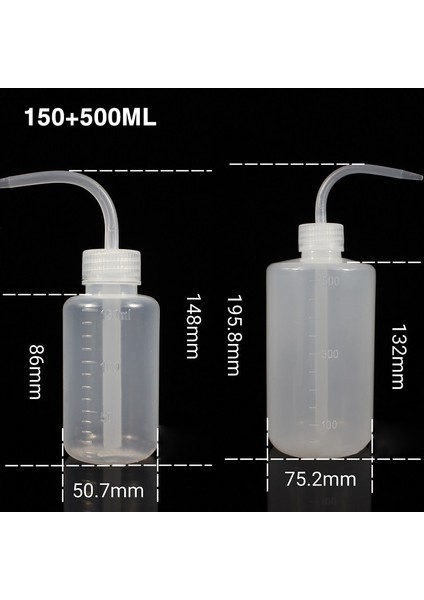 150 500 ml 1/2/4 Adet Sıkmak Uzun Kavisli Et Şeffaf Su Şişesi Sıvı Konteyner Sprey Çiçek Saksı Sulama Araçları Yeniden Kullanılabilir (Yurt Dışından)