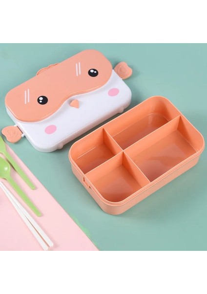 B Okul Çocukları Bento Öğle Yemeği Kutusu Dikdörtgen Sızdırmaz Plastik Anime Taşınabilir Mikrodalga Gıda Kabı Lonchera Okul Çocuk Öğle Yemeği Kutusu (Yurt Dışından)