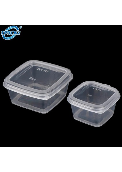 50 Adet Tek Kullanımlık Sos Mühürlü Kutu Mini Şeffaf Plastik Mühürlü Kutu Sos Baharat Saklama Kabı Kapaklı Kutu Mutfak Gereçleri (Yurt Dışından) indirimleri