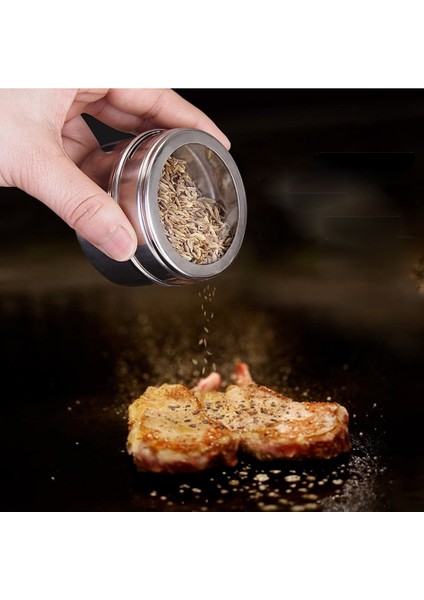 Sadece 1 Adet Kavanoz Paslanmaz Çelik Baharat Kavanoz Seti Tabanı Ile, Manyetik Barbekü Baharat Sprey Tankı Etiket Etiket Baharat Kapları Mutfak Aletleri (Yurt Dışından)