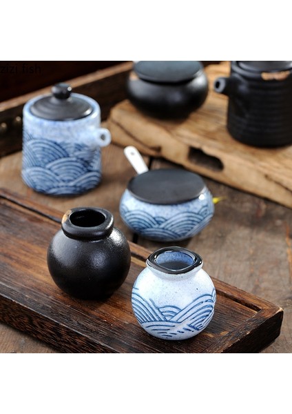 C Baharat Kavanozu Seramik Baharat Kavanoz Tuz ve Biberlikler Ahşap Tepsi Baharat Kutusu Ev Mutfak Aletleri Baharat Organizatör Kavanoz Mutfak Aksesuarları (Yurt Dışından) indirimleri