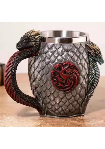 450 ml 201-300 ml Kafatası Bira Kahve Kupa Paslanmaz Çelik Viking Savaşçı Kafatası Bira Kupa Mekanik Dişli Boru Hattı Tasarımı Bira Stein Tankard Içecek Fincan (Yurt Dışından)