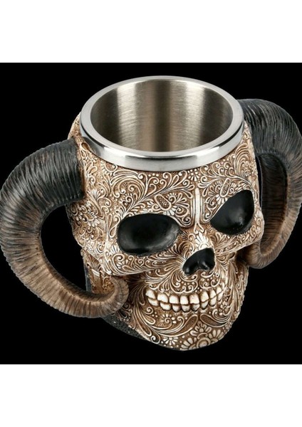 450 ml 201-300 ml Kafatası Bira Kahve Kupa Paslanmaz Çelik Viking Savaşçı Kafatası Bira Kupa Mekanik Dişli Boru Hattı Tasarımı Bira Stein Tankard Içecek Fincan (Yurt Dışından) fırsatları