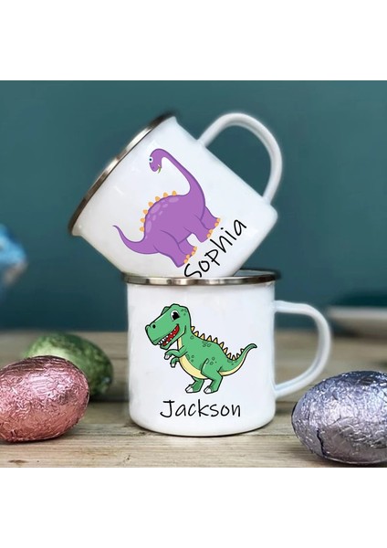 C15-3256804241343975 360 ml Kişiselleştirilmiş Çocuk Fincan Özel Dinozor Adı Kahve Fincanı Doğum Günü Partisi Çocuklar Için Şekeri Çocuk Noel Sevgililer Günü Hediyesi (Yurt Dışından)