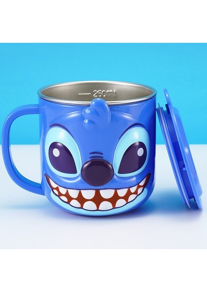 Dikiş 260ML Disney Bardak Dondurulmuş Elsa Anna Prenses Karikatür Süt Kupası Kupalar 3D Mickey Minnie Paslanmaz Çelik Bardak Bebek Çocuk Kız Kahve Kupa (Yurt Dışından)