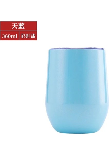 B09 12 Oz Kahve Kupa Termos Bardak Içecek Kapaklı Bardak Paslanmaz Çelik Vakum Yalıtımlı Çift Duvar Kupa Xicaras Caneca Copo Termico (Yurt Dışından)