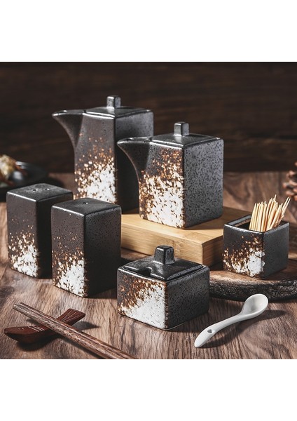 H Japon Vintage Seramik Baharat Kavanoz Ev Soya Sosu Şişesi Biber Kavanoz Kürdan Kutusu Mutfak Eşyaları Baharat Kutusu Ev Dekor (Yurt Dışından) fiyatları