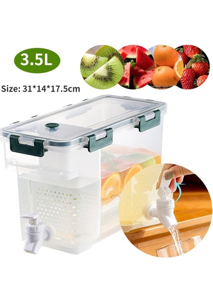 3.5l Su Isıtıcısı A3 3.5l Buzdolabı Su Isıtıcısı Soğuk Sürahiler Musluklu Limon Şişesi Bardak Suyu Içecekler Mutfak Aletleri Su Sebili Musluk Dokunun (Yurt Dışından)