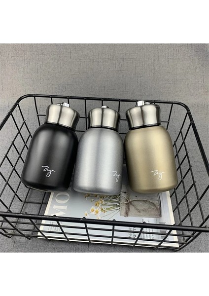 Gümüş 300 ml 300 ml Termos Bardak Stanley Fincan Mini Kahve Vakum Şişeler Paslanmaz Çelik Seyahat Su Şişesi Yalıtımlı Termal Şişe Okul Hediye (Yurt Dışından)