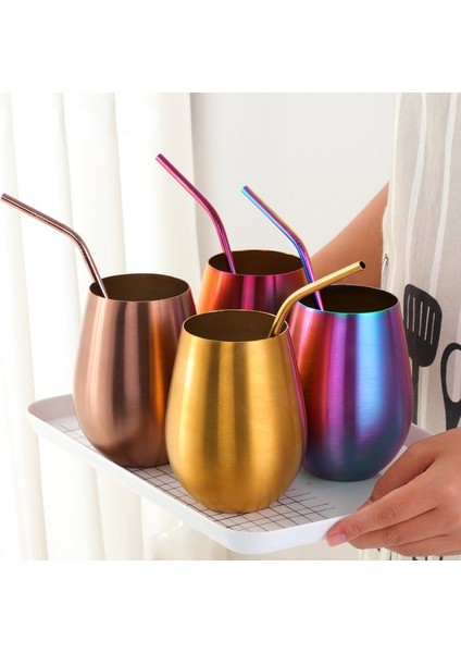 Mavi 500 ml 500 ml Paslanmaz Çelik Bira Kupaları Altın Şarap Tumbler Bardak Kokteyl Kahve Kupası Metal Bar Drinkware Kahve Kupa Için Içme Kupa (Yurt Dışından) fiyatları