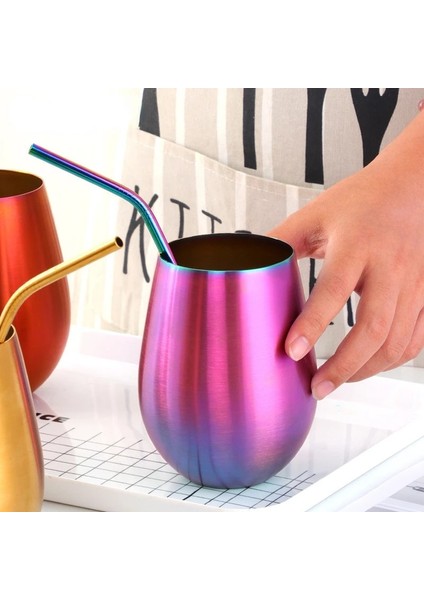 Mavi 500 ml 500 ml Paslanmaz Çelik Bira Kupaları Altın Şarap Tumbler Bardak Kokteyl Kahve Kupası Metal Bar Drinkware Kahve Kupa Için Içme Kupa (Yurt Dışından) indirimleri