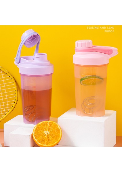 Mor 500 ml 500/600 ml Blender Shaker Şişe Ölçekli Protein Sallar Sızdırmaz Toz Egzersiz Spor Salonu Spor Karıştırma Bardak Su Şişesi (Yurt Dışından) fiyatları