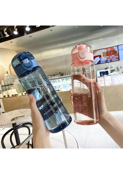 450ML Pembe 780ML Spor Su Şişesi Açık Su Pipetli Şişe Plastik Taşınabilir Su Bardağı Dinkware Kamp Bisiklet Şişesi Mutfak Gereçleri (Yurt Dışından)
