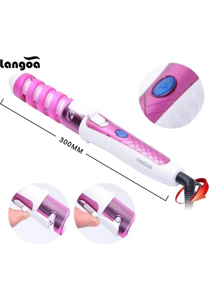 Mavi Profesyonel Elektrikli Doğrultma Demir ve Bukle Makinesi Saç Bigudi 2 In 1 Saç Düzleştirici Düz Ütüler Seramik Şekillendirici Araçları (Yurt Dışından) fırsatları