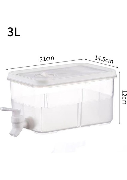 3l B Soğuk Su Sürahisi Musluk Suyu ile Içecek Içecek Dağıtıcı Meyve Çaydanlık Tankı Buzdolabı Suyu Su Isıtıcısı Limonata Için Soğuk Su Sürahisi (Yurt Dışından)