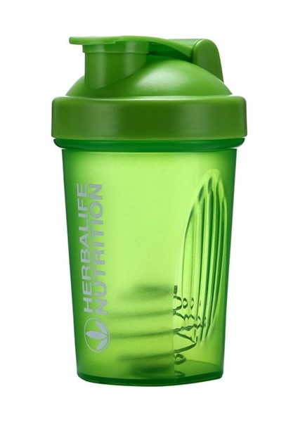 Yeşil 400 ml Spor Spor Su Şişesi Moda Basit Shaker Bardak Protein Tozu Beslenme Milkshake Karıştırma Bardak Ölçekli Su Bardağı (Yurt Dışından)