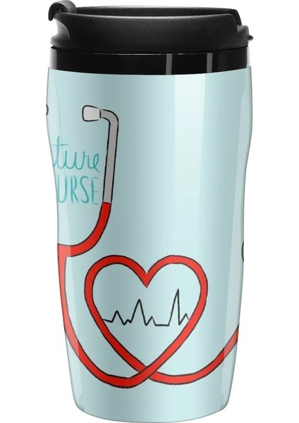 350 ml Yeni Gelecek Hemşire Seyahat Kahve Kupa Kahve Cam Bardak Kahve To Go (Yurt Dışından)