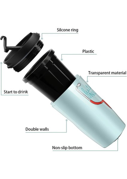 350 ml Yeni Gelecek Hemşire Seyahat Kahve Kupa Kahve Cam Bardak Kahve To Go (Yurt Dışından)