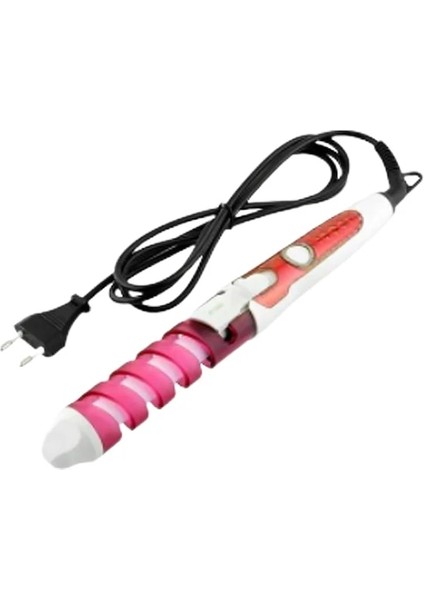 Pembe Bize Sihirli Profesyonel Saç Maşaları Elektrikli Kıvırmak Seramik Spiral Saç Maşası Değnek Salon Saç Şekillendirici Araçları Şekillendirici (Yurt Dışından)