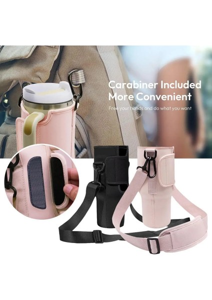 Bir Kayısı 40 Oz Nuovoware Su Şişesi Taşıma Çantası Kılıfı Stanley Quencher Su Şişesi Tutucu Ayarlanabilir Omuz Askısı Kupa Kapağı (Yurt Dışından) fiyatları