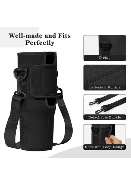Bir Kayısı 40 Oz Nuovoware Su Şişesi Taşıma Çantası Kılıfı Stanley Quencher Su Şişesi Tutucu Ayarlanabilir Omuz Askısı Kupa Kapağı (Yurt Dışından) fırsatları