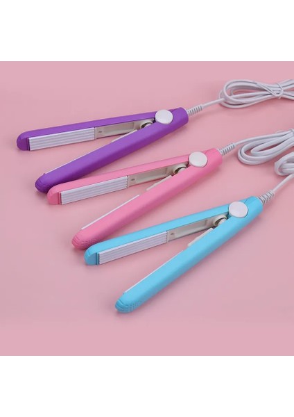 Mavi 1 Adet Mini Saç Demir Pembe Oluklu Levha Elektrikli Bukle Makinesi Kıvırmak Modelleme Araçları Mini Saç Düzleştirme Oluklu Demir (Yurt Dışından) fırsatları