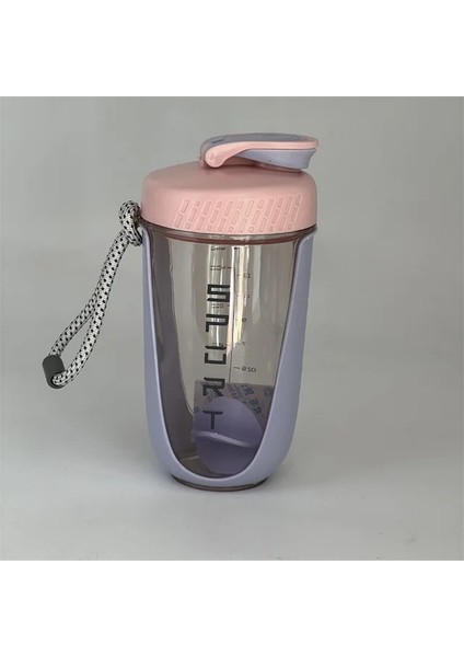Pembe 600 ml Blender Shaker Şişe Plastik Çırpma Topu ile Bpa Ücretsiz Plastik Protein Shakes Toz Egzersiz Spor Salonu Için Sızdırmaz (Yurt Dışından)