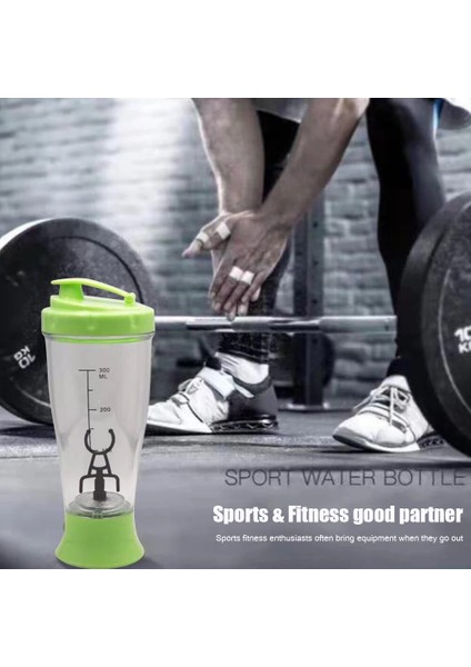 Siyah 350 ml Elektrikli Protein Tozu Karıştırma Fincan Taşınabilir Süt Kahve Blender Su Isıtıcısı Seyahat Spor Salonu Eğitim Shaker Şişeleri (Yurt Dışından)