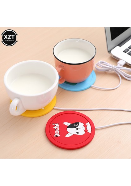 Elephone M USB Güç Kaynağı Çay Kahve Fincanı Kupa Isıtıcı Isıtma Fincan Mat Pad Bardak Ofis Gadget Karikatür Orijinal Ahşap Tahıl Kupa Pedi (Yurt Dışından) fırsatları