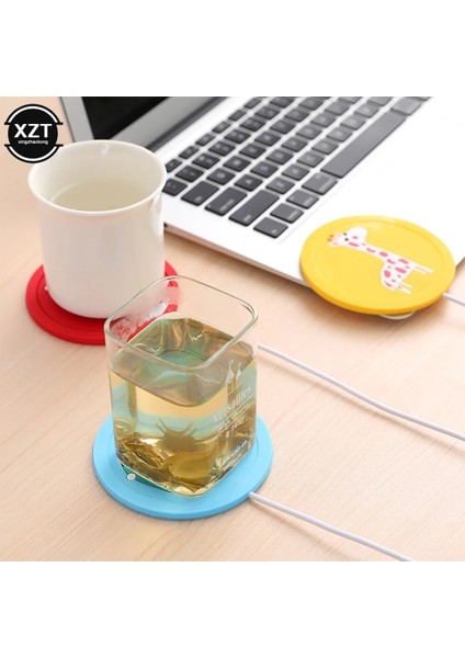 Elephone M USB Güç Kaynağı Çay Kahve Fincanı Kupa Isıtıcı Isıtma Fincan Mat Pad Bardak Ofis Gadget Karikatür Orijinal Ahşap Tahıl Kupa Pedi (Yurt Dışından) indirimleri