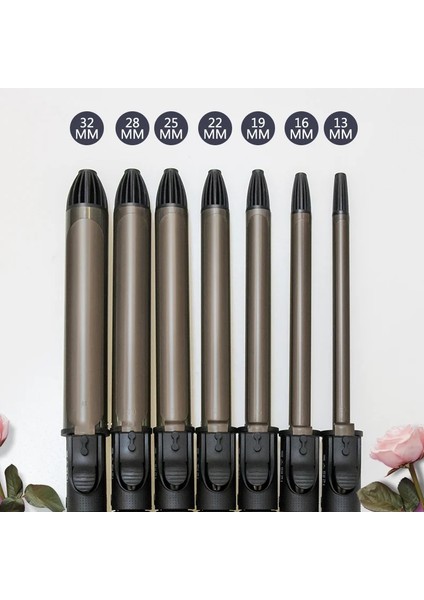 28MM Au 19/22/25/28/32MM Saç Bigudi Profesyonel Bukle Makinesi Süper Ince Islak Kuru Çift Kullanımlı Плойка Для Волос Bigudi Saç Waver (Yurt Dışından)