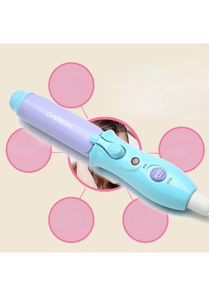 Pembe Cn Profesyonel Saç Aracı Bukle Makinesi Seramik LED Dijital Mini Dönen Sıcak Saç Waver Şekillendirici Araçları Saç Maşaları Elektrikli Curling (Yurt Dışından)